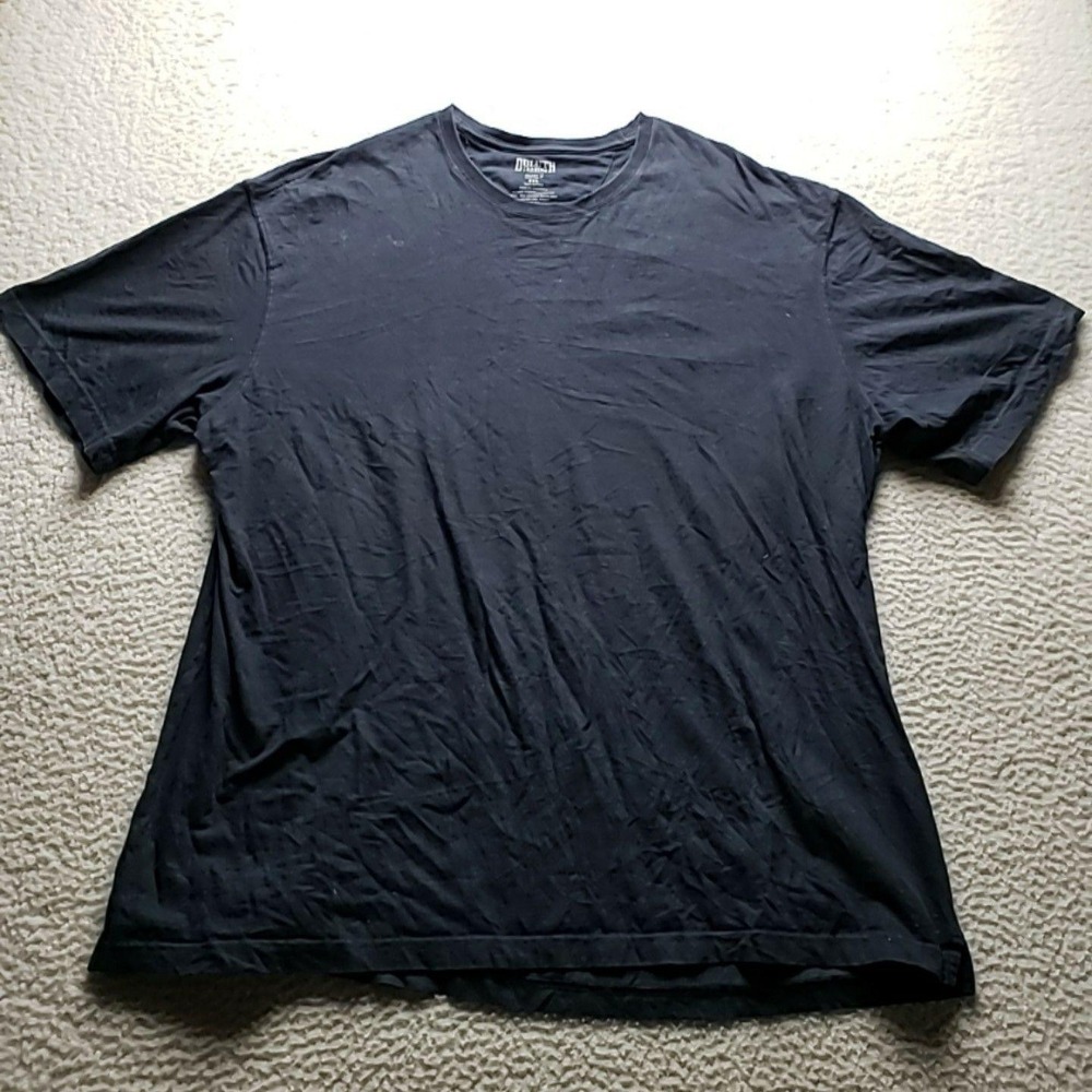 Duluth Trading Co Shirt Mens 2XL Blue Relaxed Fit Longtail Tagless Cotton Tee